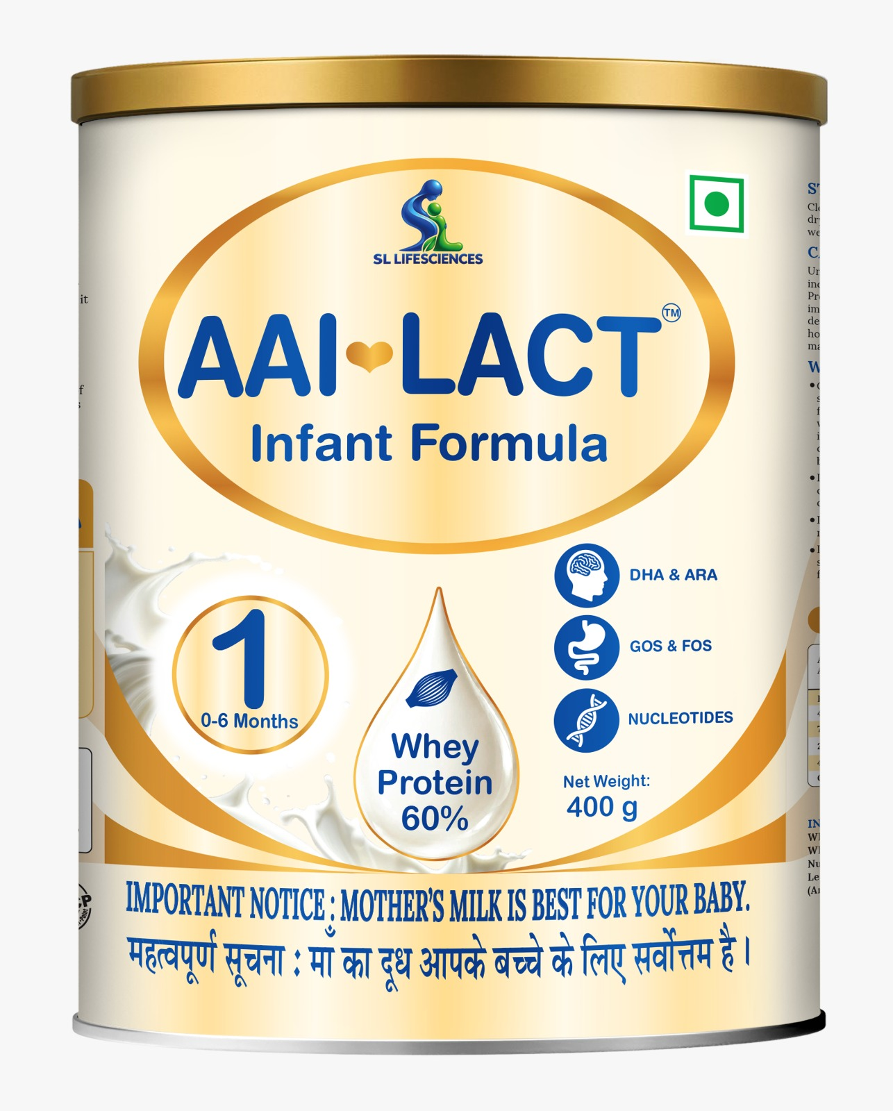 AAI-LACT+ Infant Formula product pack